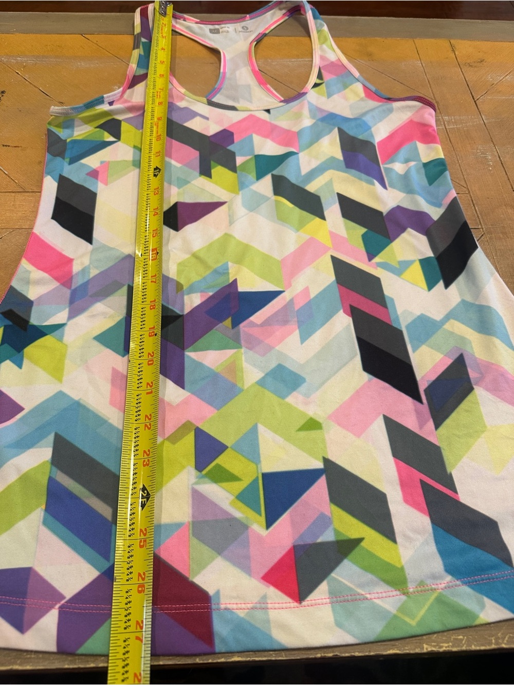 Xersion Women’s Medium Geometric Racerback Tank 🌈💗 - Picture 4 of 7